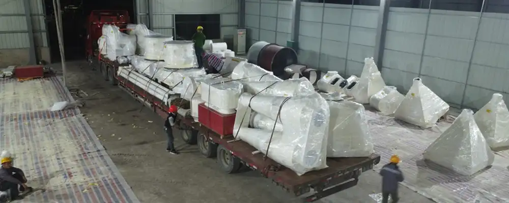 Two CRRM1280 Raymond Mills Loaded for Shipment to Hunan