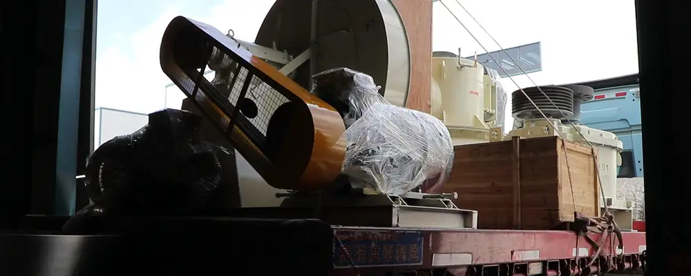 5R4128 Raymond Mill Loaded for Shipment to Jiangsu