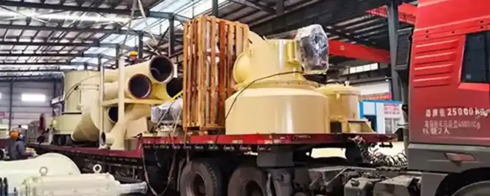 CRRM1700 Raymond Mill Loaded for Shipment to Jiangsu