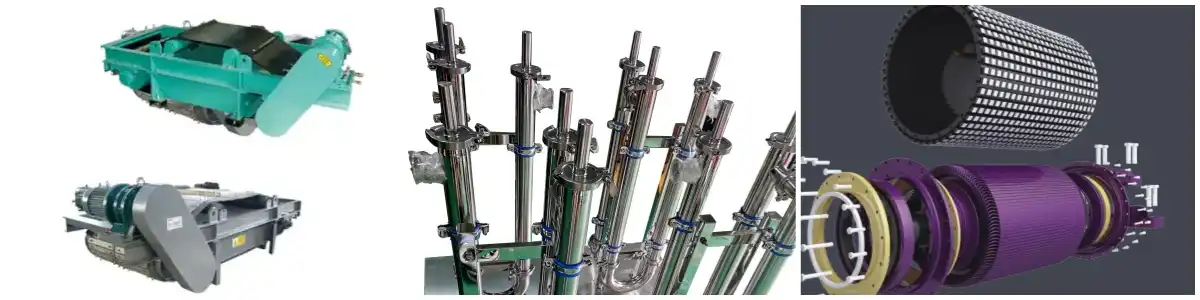 Overhead Self-cleaning Magnetic Separator, Pipeline Magnetic Separator, Magnetic Pulley