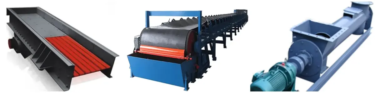 Vibrating Feeder, Belt Feeder, Screw Feeder