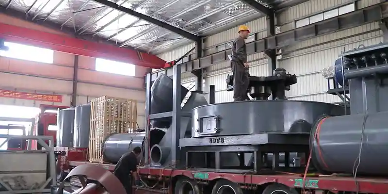 CRRM1850 Raymond mill being loaded