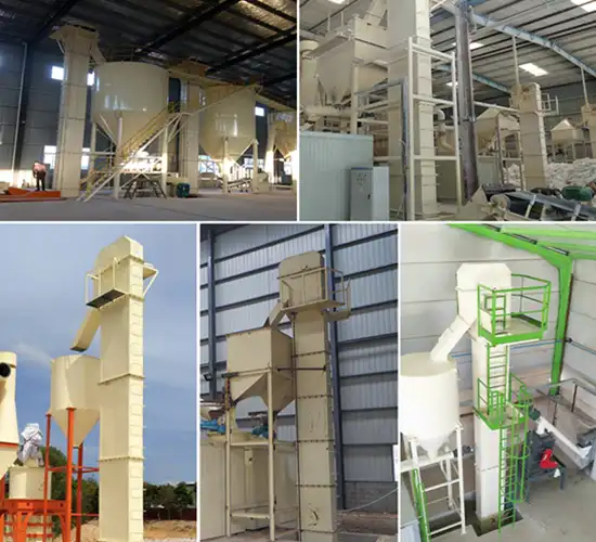 Bucket elevator and Raymond mill hopper