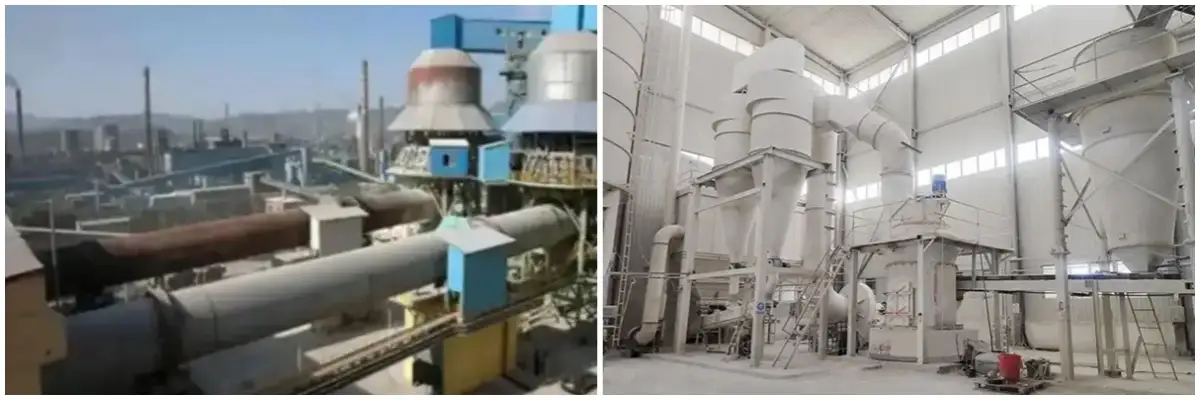 Rotary Kiln and Raymond Mill