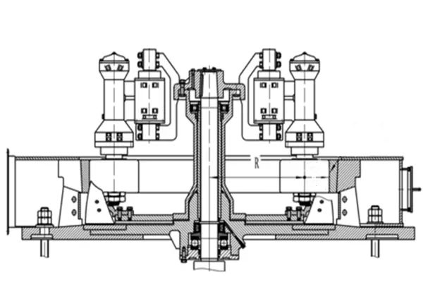 Vertical Swing Type Raymond Mill Roller Assembly Diagram