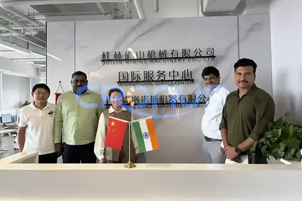 Indian Customer Visited Cronus Machinery to Inspect Ultrafine Grinding Mill